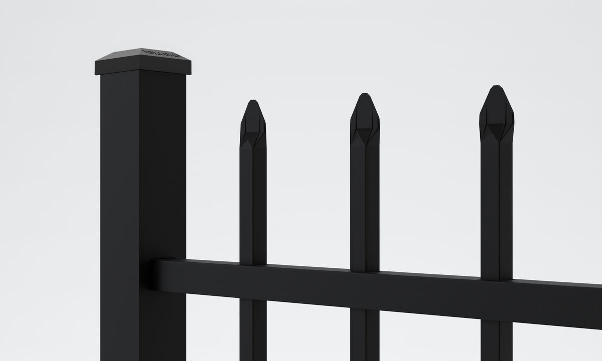 A close up of a fence.