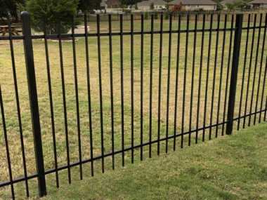 Alexandria steel fence section