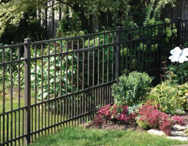 Raleigh flat top puppy picket fence around back yard