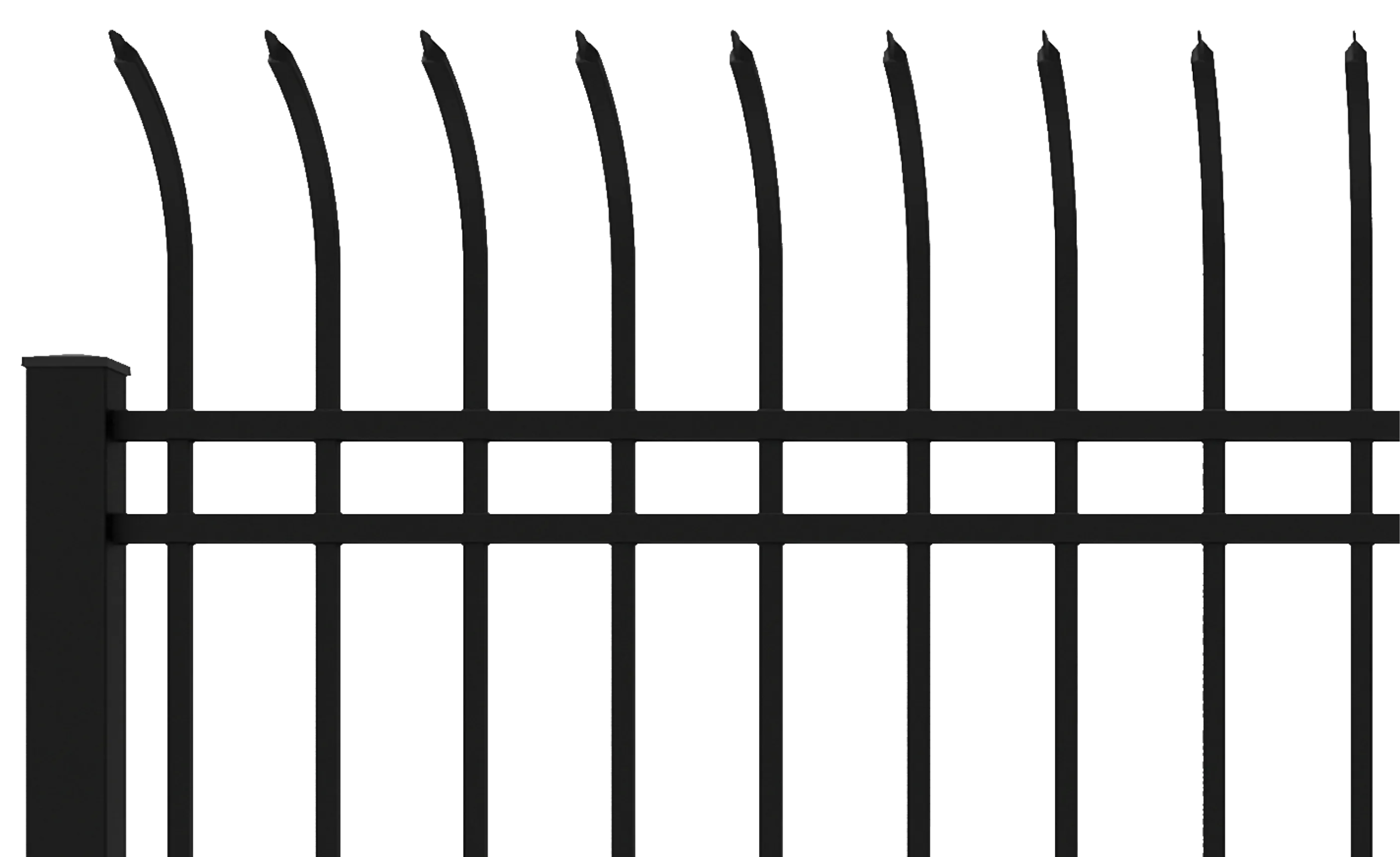 steel security fence