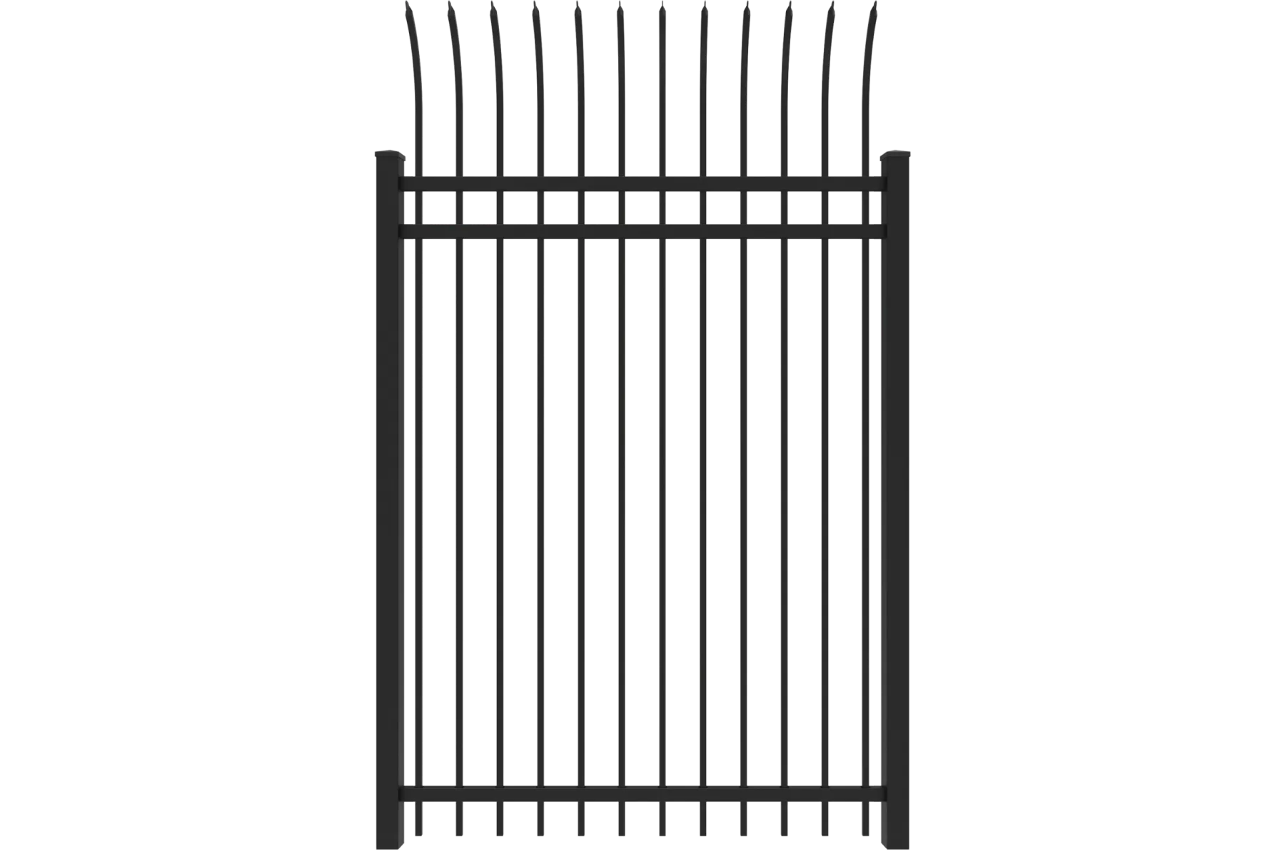metal security fence gate