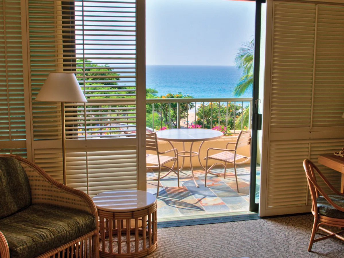 ocean view from living room balcony